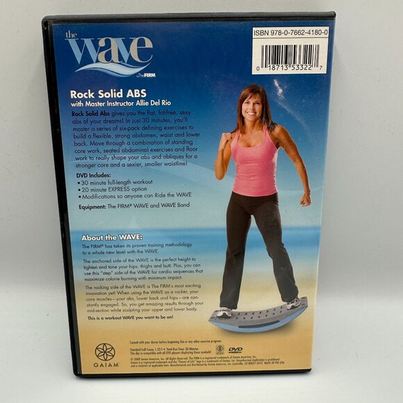 The Wave Rock Solid Abs DVD 2008 Allie Del Rio Fitness Workout Gaiam Exercise - Picture 2 of 3